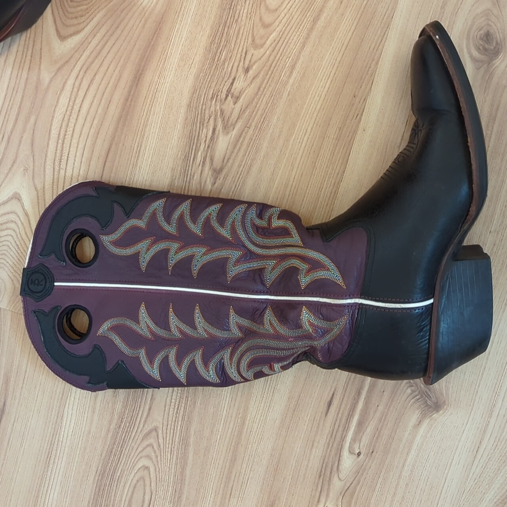 Vintage Tony Lama Square Toe Boots - Picture 2 of 15